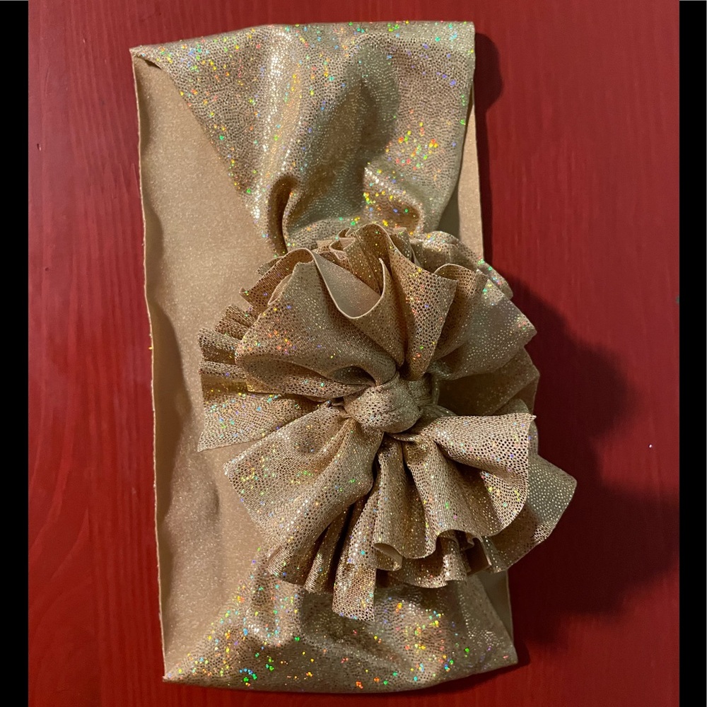 Gold Glitter Baby Headwrap